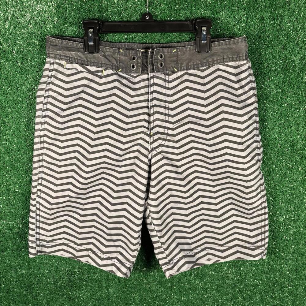 Converse One Star Shorts Size 30 Striped Stripes Swim Trunks Swimming Swimwear